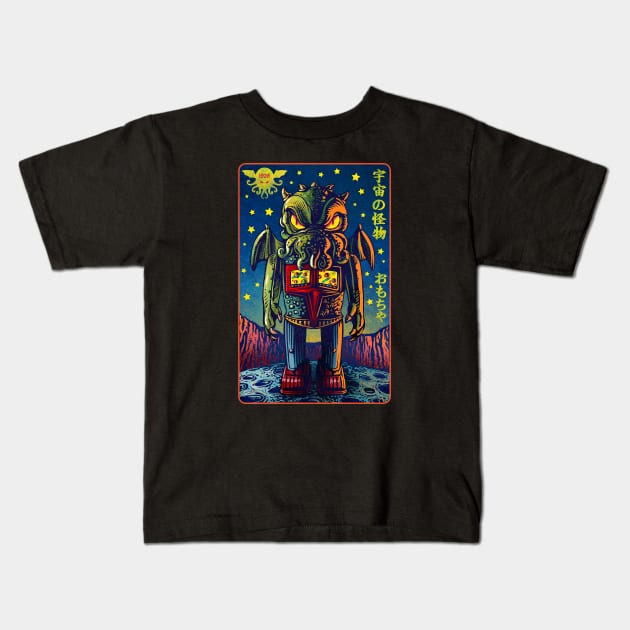 Cthulhu Tin Toy Kids T-Shirt by ChetArt